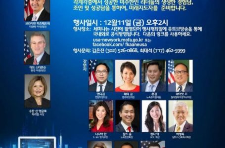 2020 미주한인차세대 온라인리더쉽 세미나  2020 Online Leadership Seminar for Young Korean Americans