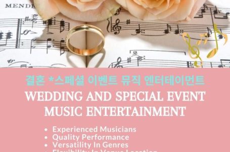 결혼식 및 특별 이벤트 연주. 뮤직 엔터테인먼트 Wedding and Special Event Music Entertainment