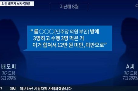 김혜경, ‘경선때 중식 오찬’ 법카 의혹… 그 자리에 與의원 아내도 참석