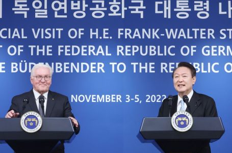 尹, 독일 대통령과 정상회담 “경제안보 협력 강화…대북 긴밀 공조”