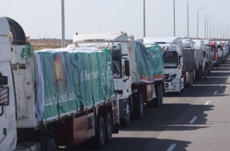 이스라엘, 가자지구 원조 물자 반입 중단